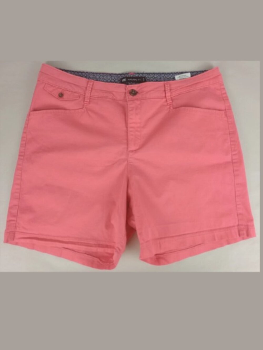 Lee Natural Fit 1989 Womens 14M Pink Denim Boyfriend Stretch‎ 5 Pocket Shorts